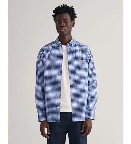 Chemise en popeline à carreaux Vichy, coupe régulière (S), Casuel, Coton, Classique, Manche longue - Gant - Modalova