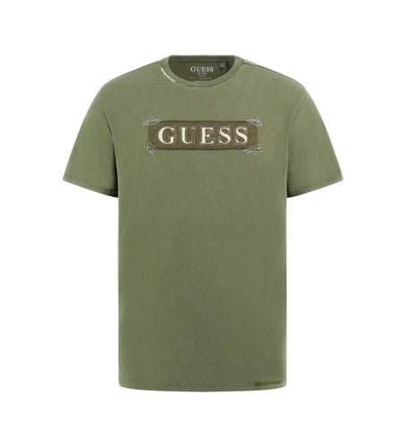 M4BI60K9RM1 T-shirt avec logo sur le devant (L), Casuel, Vert, Coton, Manche courte - Guess - Modalova