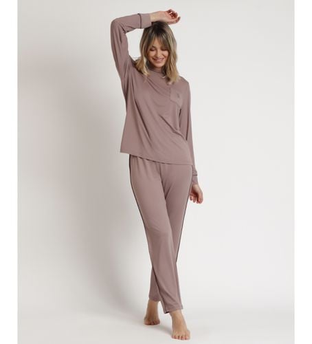 Pyjama Manches Longues Dormir Doux marron (S), Homewear, Polyester, Manche longue - Admas - Modalova