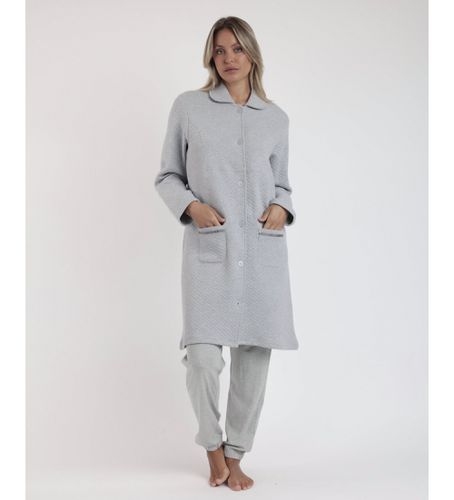 Manteau matelassé à manches longues Classic Soft (S), Homewear, , Coton, Manche longue - Admas - Modalova