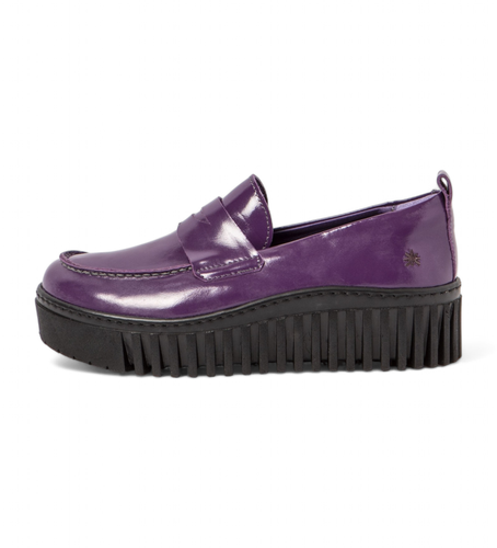 DR003_091 Chaussures en cuir lilas 1530 (39), 3 à 5 cm, Aucun, Casuel, Violet - Art - Modalova