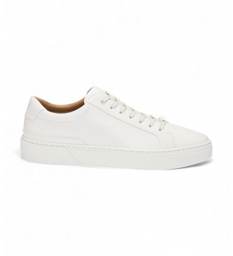 Gary Leather Sneakers (40), Cuir, Blanc, Plat, Lacets, Casuel - BOSS - Modalova