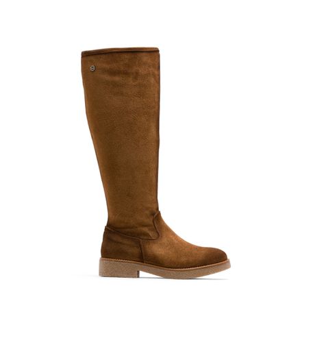 Bottes hautes en cuir avec fermeture éclair Duna marron (36), 3 à 5 cm, Casuel - Porronet - Modalova