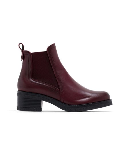 Bottines en cuir à élastique Giannina (36), 3 à 5 cm, Aucun, Casuel, Bordeaux - Porronet - Modalova