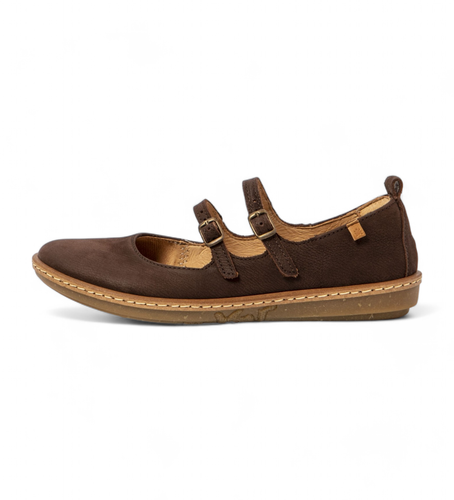 Ballerines en cuir marron N5348 (36), Plat, Boucle, Casuel - El Naturalista - Modalova