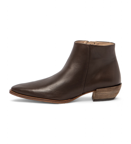 Bottines en cuir marron S3352 (36), 3 à 5 cm, Fermeture éclair, Casuel - Neosens - Modalova