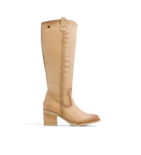 Bottes en cuir camel avec fermeture éclair Jemma (36), 5 à 8 cm, Casuel - Porronet - Modalova