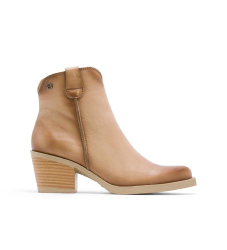 Bottes de cow-boy en cuir camel avec fermeture éclair Hadria (36), 5 à 8 cm, Casuel - Porronet - Modalova