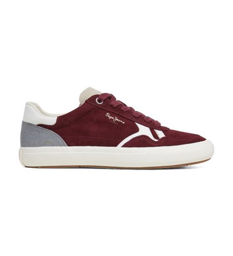 PMS31058 Travis Free - Baskets en cuir marron (40), Plat, Lacets, Casuel, Grenat - Pepe Jeans - Modalova