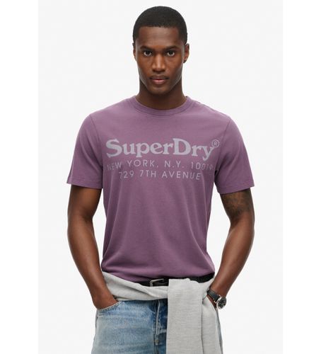 M1012015A T-shirt ton sur ton avec logo Venue lilas (L), Casuel, Violet, Coton, Manche courte - Superdry - Modalova