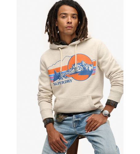 M2013703A Outdoor Graphic Stripe Sweatshirt (XXL), Casuel, Gris, Coton, Durable - Superdry - Modalova