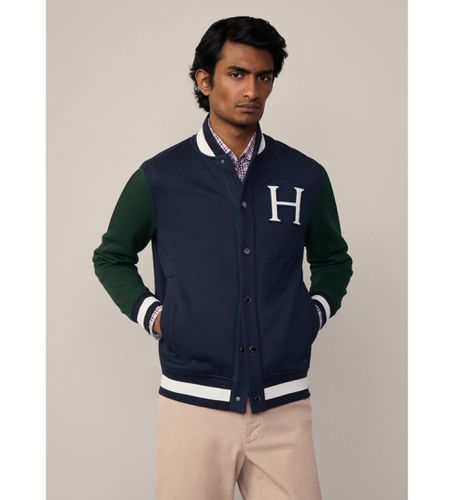 HM581281 Heritage H Btn Varsity Jacket , (S), Casuel, Coton - Hackett London - Modalova