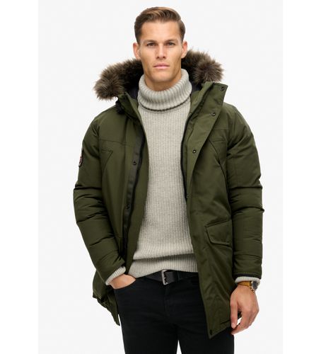 M5011929A Parka en fourrure synthétique verte Everest (XXL), Casuel, Polister recyclé, Durable - Superdry - Modalova