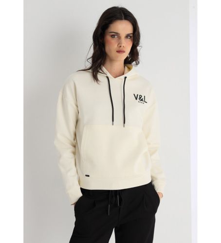 Sweat à capuche en velours avec logo (S), Casuel, Coton, Manche longue - Victorio & Lucchino, V&L - Modalova