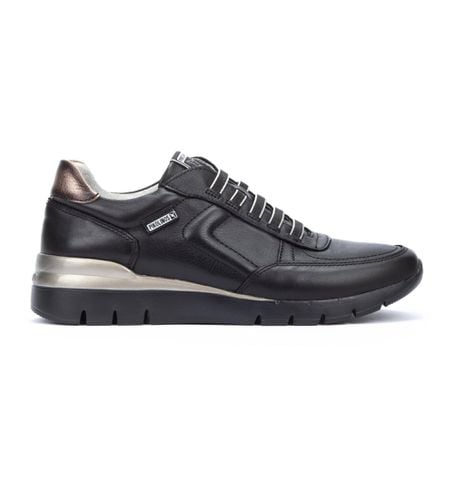 W4R-6731 Cantabria Leather Sneakers (36), Cuir, Noir, 3 à 5 cm, Lacets, Casuel - Pikolinos - Modalova