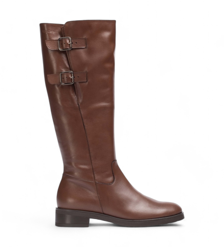 C-5419_5121_8864 Bottes en cuir double marron (35), 3 à 5 cm, Fermeture éclair, Casuel - Wonders - Modalova