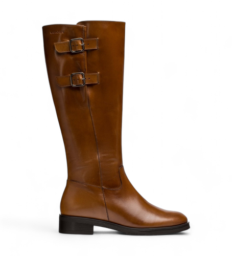 C-5419_2763_2725 Bottes en cuir double marron (36), 3 à 5 cm, Fermeture éclair, Casuel - Wonders - Modalova