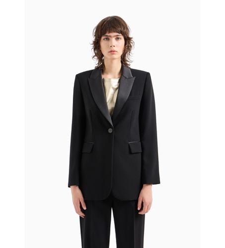 DYG35YN5YZ1200 Blazer en satin (XXS), Casuel, Polyester - Armani Exchange - Modalova