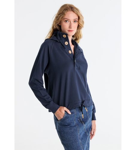 Sweat à capuche détachable avec boutons (XS), Casuel, Coton, Manche longue - Lois Jeans - Modalova