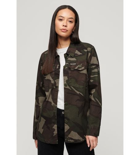 W4010424A Surchemise militaire verte (M), Casuel, Camouflage, Coton, Manche longue - Superdry - Modalova