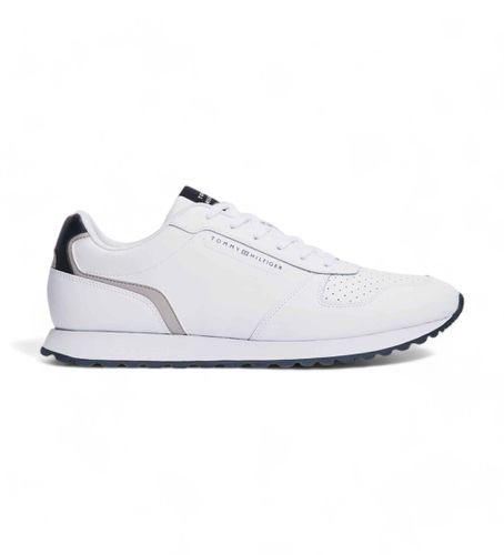 FM0FM05453 New Runner Leather Sneakers (42), Cuir, Blanc, Plat, Lacets, Casuel - Tommy Hilfiger - Modalova