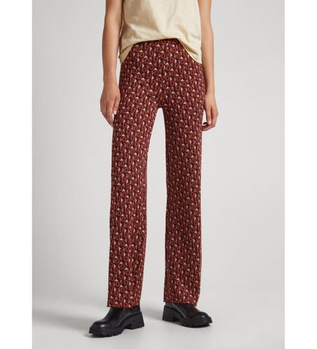 PL211669 Pantalon Elle marron (M), Rouge, Casuel, Grenat, Acrylique - Pepe Jeans - Modalova