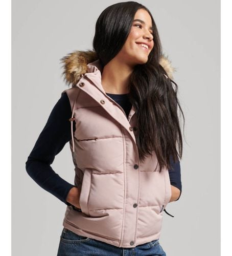 W5011551A Gilet matelassé Everest en fourrure synthétique (M), Casuel, Polyester - Superdry - Modalova