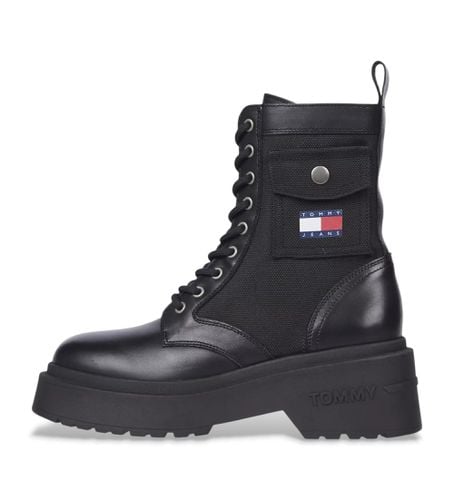 EN0EN02636 Chunky Combat leather ankle boots (36), Cuir, , 5 à 8 cm, Fermeture éclair, Casuel - Tommy Jeans - Modalova