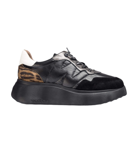 A-3610 Baskets en cuir Roma (36), 3 à 5 cm, Lacets, Casuel - Wonders - Modalova