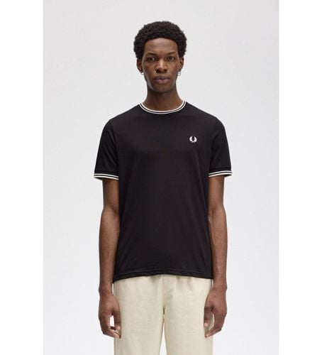 M1588 T-shirt Twin Tipped (S), Casuel, Coton, Manche courte - Fred Perry - Modalova