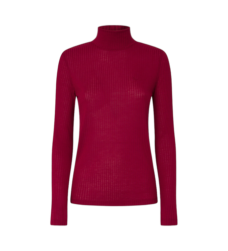 PL505978 T-shirt Flory Garnet (S), Casuel, Grenat, Polyester, Manche longue - Pepe Jeans - Modalova