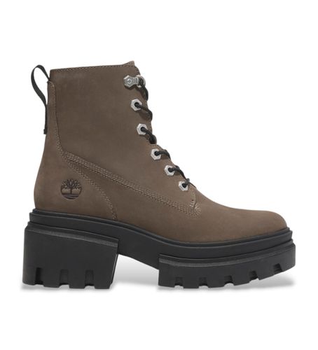 TB0A2EGSEM51 Everleigh Mid Lace Up Boot Medium Brown Nubuck (37 W), Cuir, 3 à 5 cm, Lacets, Casuel, Durable - Timberland - Modalova