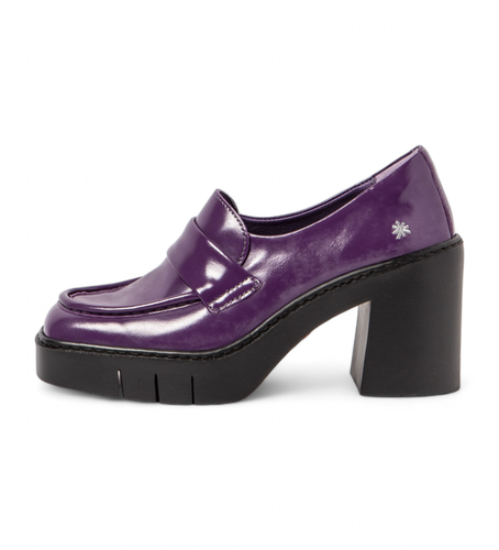 DR003_091 Mocassins en cuir lilas 1972 (39), 8 à 10 cm, Aucun, Casuel, Violet - Art - Modalova