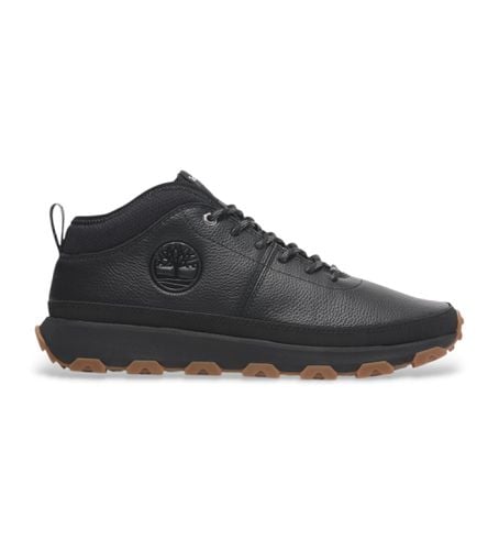 TB0A41X7W021 Winsor Trail Mid Lace Up Sneaker Chaussures en cuir pleine fleur (44), Plat, Lacets, Casuel, Durabl - Timberland - Modalova