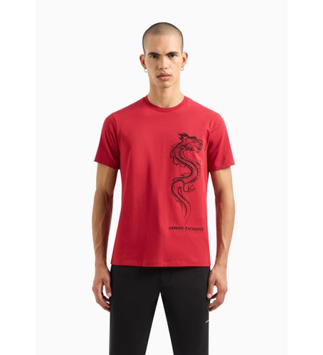 DZTDDZJ9JZ1435 T-shirt avec détails brodés (S), Casuel, Coton, Manche courte - Armani Exchange - Modalova