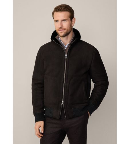 HM403230 Veste bombardier en shearling marron (L), Casuel, Cuir - Hackett London - Modalova