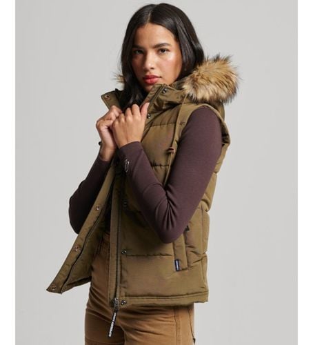 W5011551A Gilet matelassé en fourrure synthétique Everest (M), Casuel, Polyester - Superdry - Modalova