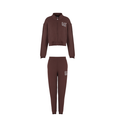 DTV55_TJZCZ Châle en éponge marron (XXS), Casuel, Sport, Coton, Multisport - EA7 - Modalova