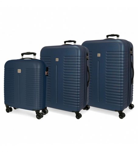 Unisex. 5089423 Ensemble de bagages rigides India -40x55x20cm/48x70x27cm/55x80x29cm (OSFA), Bleu, Casuel, ABS/Polycarbonate, Big - Roll Road - Modalova