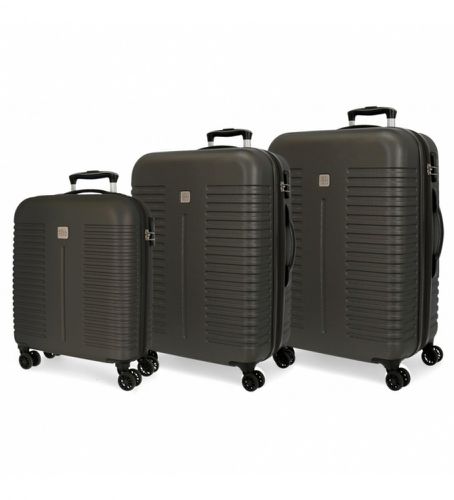 Unisex. 5089422 Ensemble de bagages rigides India -40x55x20cm/48x70x27cm/55x80x29cm (OSFA), Casuel, Gris, ABS/Polycarbo - Roll Road - Modalova