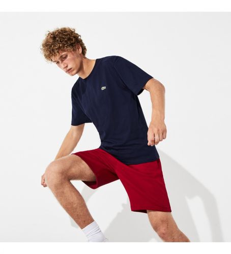 TH7618_166 T-Shirt de tennis marin (S), Casuel, Sport, Coton, Polyester, Manche courte, Marine - Lacoste - Modalova