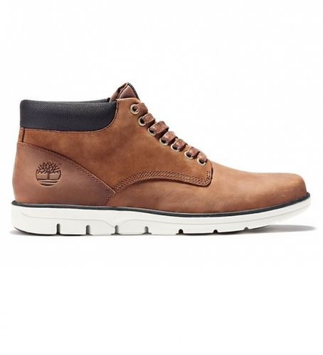 TB0A13EE2141 Bradstreet Chukka Baskets hautes en cuir foncé (41), Marron, Plat, Lacets, Casuel - Timberland - Modalova