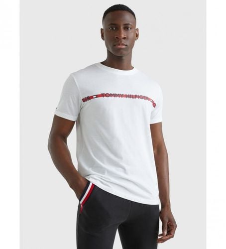 UM0UM01915 T-shirt avec rayure verticale et logo (S), Casuel, Coton, Manche courte, Lyocell - Tommy Hilfiger - Modalova