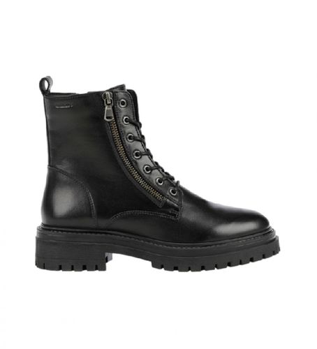 D16HRF 00043 Bottines en cuir Iridea -Hauteur du talon : 5cm-. (36), 3 à 5 cm, Lacets, Casuel - GEOX - Modalova