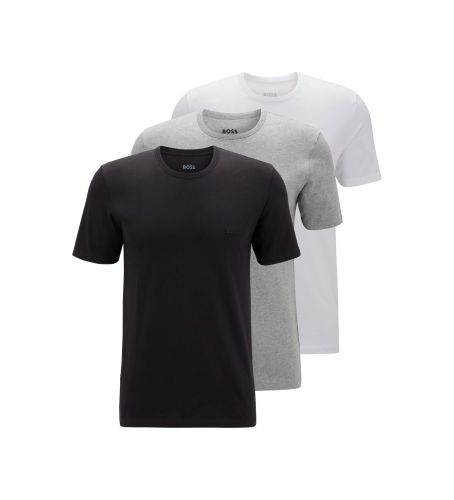 Til mænd. 50475284 Pakke med 3 T-shirts RN Classic , , grå (L), Casual, Bomuld, Korte ærmer - BOSS - Modalova