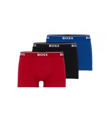Til mænd. 50475274 Pakke 3 BoxershortsTrunk , rød, (M), Afslappet, Bomuld - BOSS - Modalova