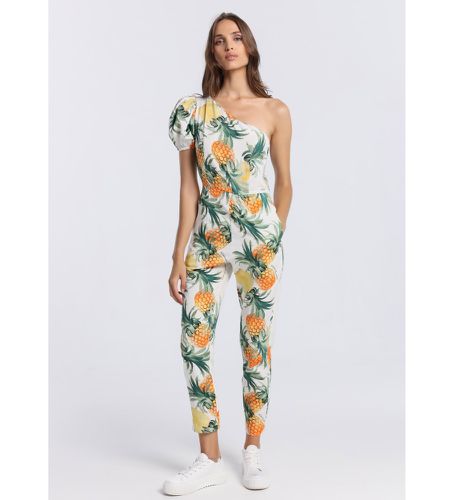 Til kvinder. 3542705 , trykt jumpsuit med aflagte skuldre (XS), Casual, Bomuld, Et ærme - Victorio & Lucchino, V&L - Modalova