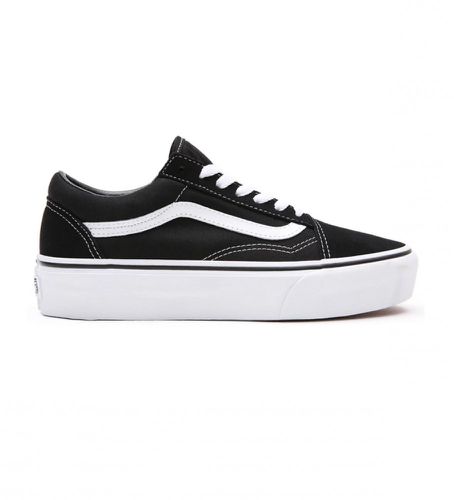 Unisex. VN0A3B3UY281 Old Skool Platform Sneakers Black (35), Sort, Fast, Ruskind, Blonder, Casual - Vans - Modalova