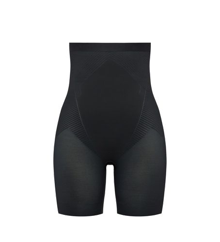 Til kvinder. 10233R_VERY BLACK Højtaljet body shaper trusse med høj talje (XS), Afslappet, Nylon - SPANX - Modalova