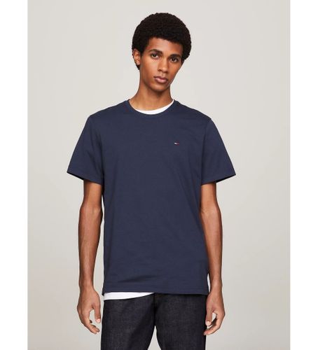 Til mænd. DM0DM04411 Navy slim fit t-shirt (3XL), Casual, Korte ærmer, Økologisk bomuld, Blå - Tommy Jeans - Modalova